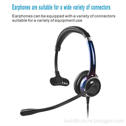 FC21 USB over-ear headset with microphone for call center game music learning